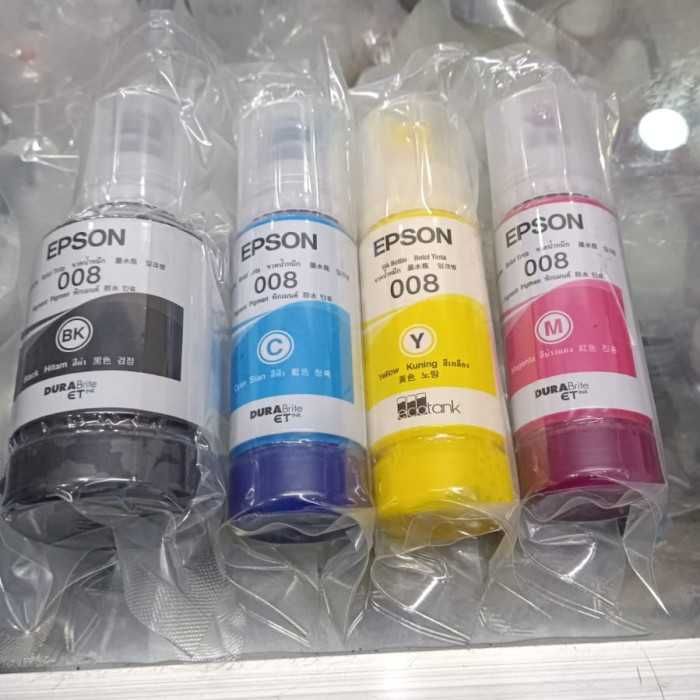 Набор чернил для заправки Epson 008, пигментные чернила Ecotank