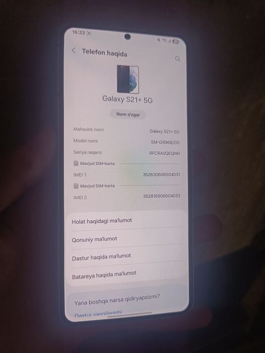 Samsung Galaxy s21 Plus 5G 128GB/8GB+8GB