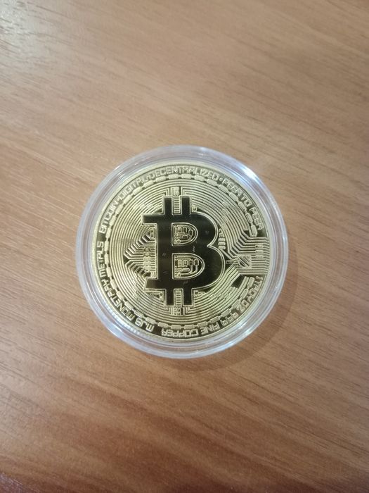 Биткойн монета сувенир