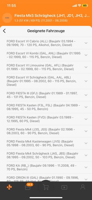 Предни дискове за Форд фиеста и ескорт