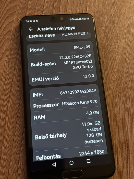 Huawei P20 aproape Nou