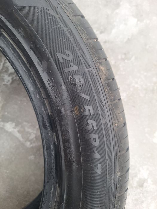 215/55/17 резина б/у