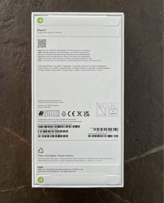 Iphone 17 256GB Sage Green Sigilat