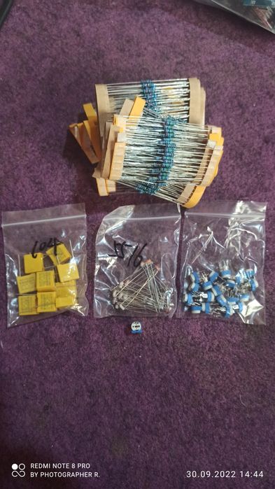 Arduino. Пинцет, Резисторы, конденсаторы, потенциометр СМД.