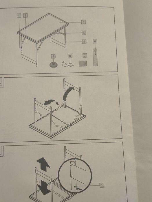 Mese Parksside pliabile targuri / expozitii / gradina / evenimente