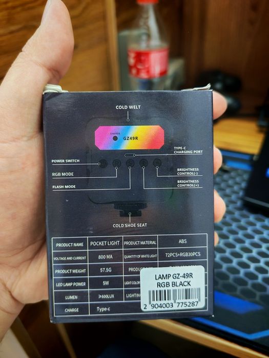 Rgb lampa mini arzon