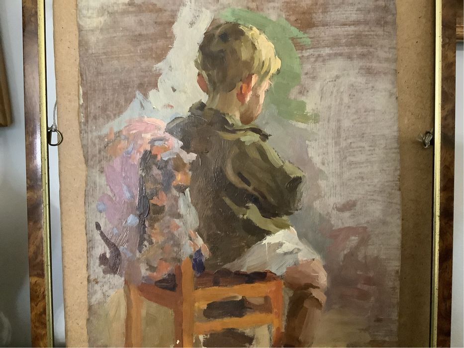 Картина «В детском саду» СССР