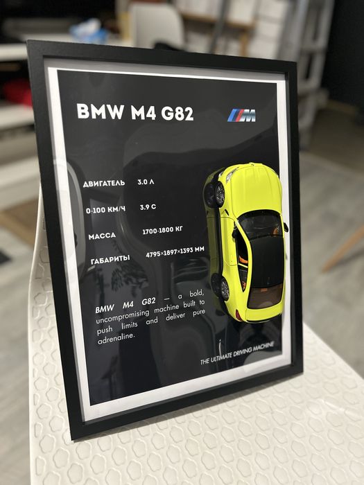 Автомобильный постер BMW