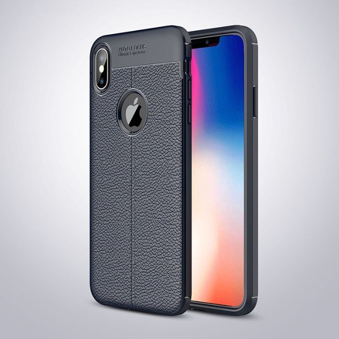 Husa / Bumper Antisoc model PIELE pt iPhone X / XS / XR / XS Max
