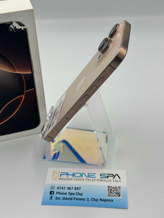 iPhone 16 Pro 128Gb 100% 53c.- Din magazin,cu garantie! RATE TBI !