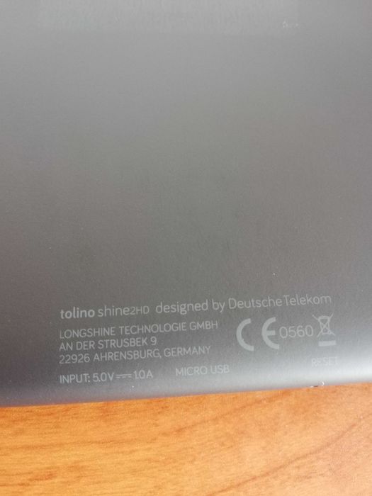 Tolino Shine 2 HD електронна книга с подсветка