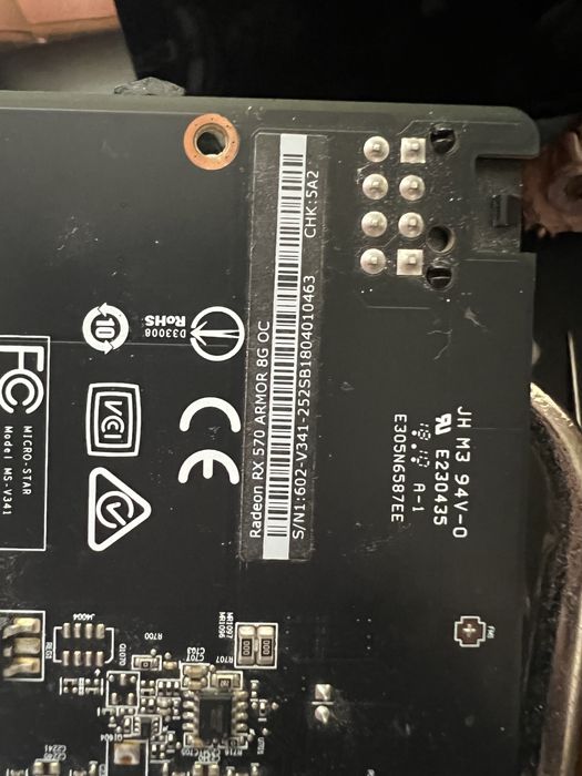 Radeon rx570 8gb MSI ARMOR oc