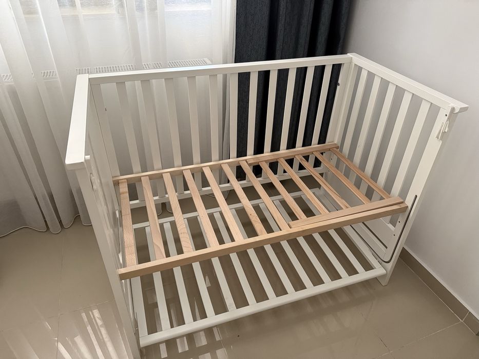 Pătuț bebe din lemn– 3 în 1 | Stare excelentă!