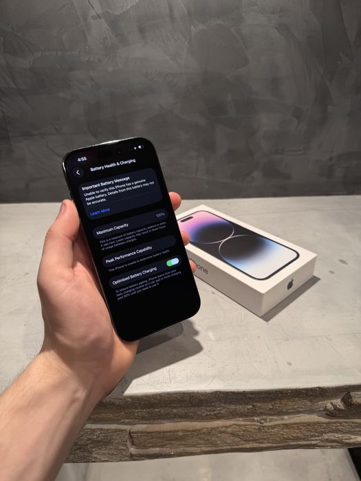 100%! КАТО  НОВ Iphone 14 Pro 256 GB Purple