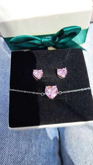 Серьги и браслет набор