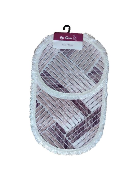 Vannaxona uchun yumshoq gilamchalar to'plami, sirpanmaydigan