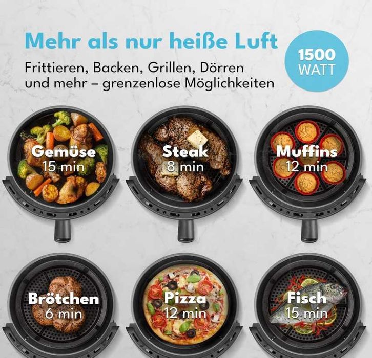 Friteuză LEBENLANG ‎LBL8187 Germania, 5 litri, 5 kg, 1500 W, sigilată