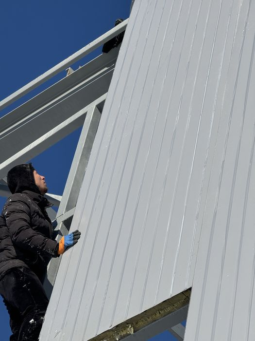 сэндвич панели, саморезы, нашельники, доборные элементы