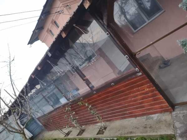 Închidere Terasă din Prelată Transparentă Crystal cu Bride si Capse Incluse