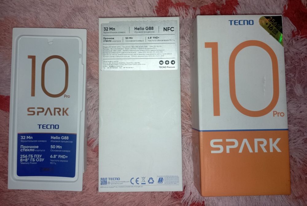 Tecno Spark 10 Pro NFC, 16/256Gb