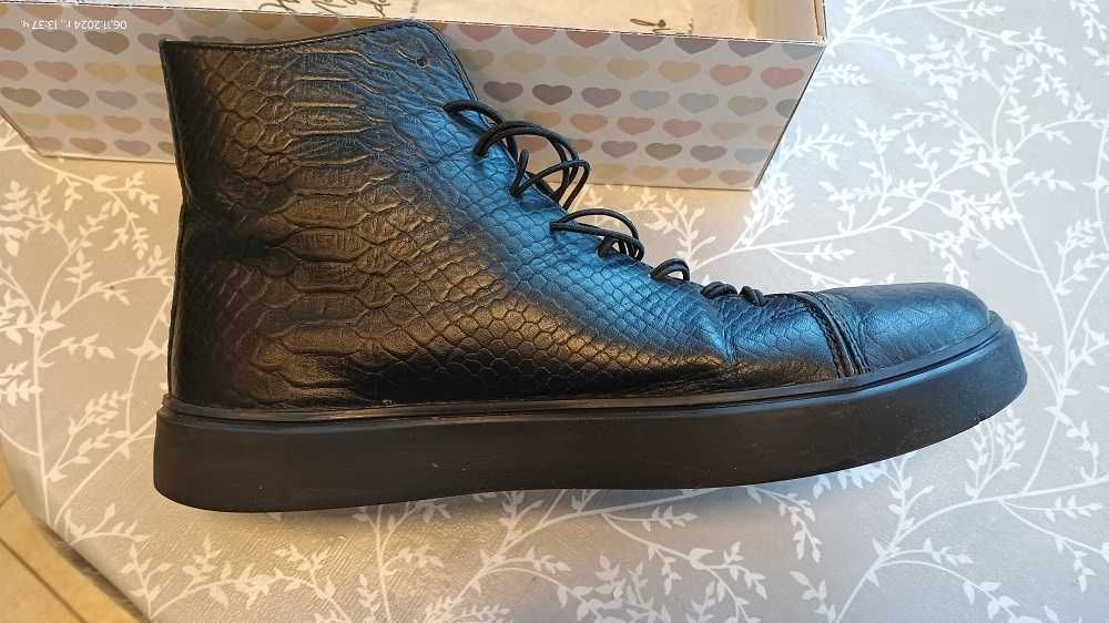 Дамски боти PULT от змийска естествена кожа