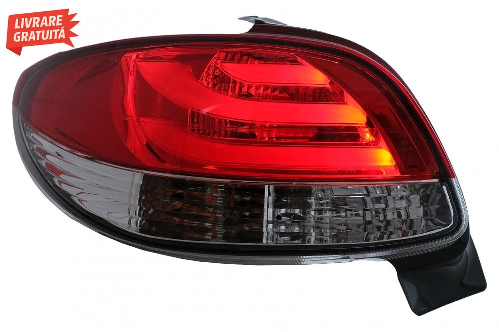 Stopuri Peugeot 206 HatchBack 3/5 usi (1998-2004) Rosu & Alb
