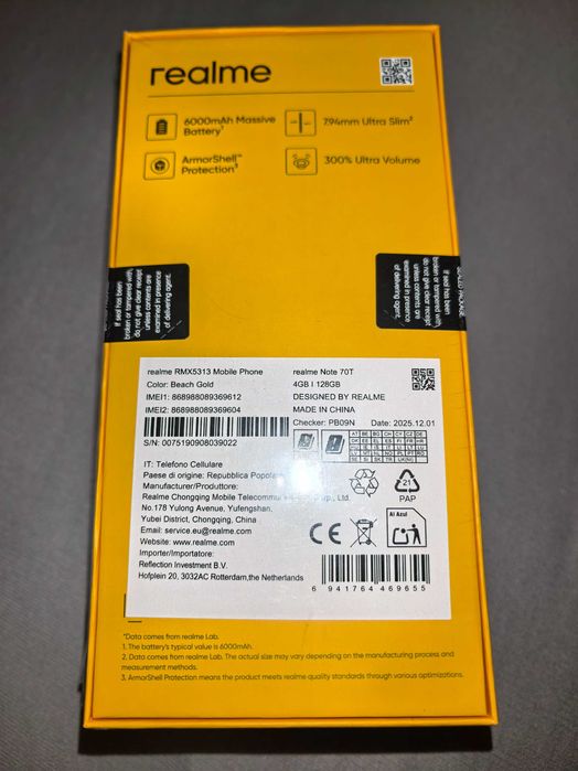 Smart Phone Realme note70T
