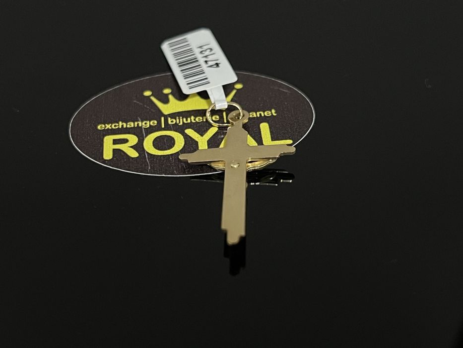 Bijuteria Royal CB: Pandant cruce aur nou 14k 2,67gr
