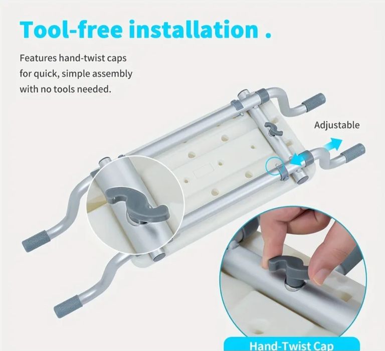 Алюминиевая скамейка для ванны