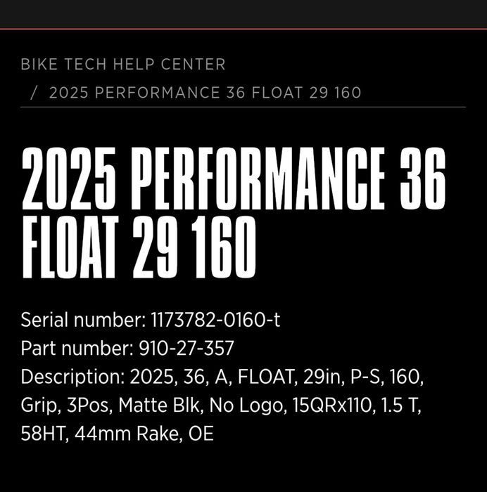Furca Fox 36 Performance 29".