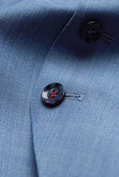 Vesta slim M S smart casual ofice CINQUE Noua lana tesatura fina bleu