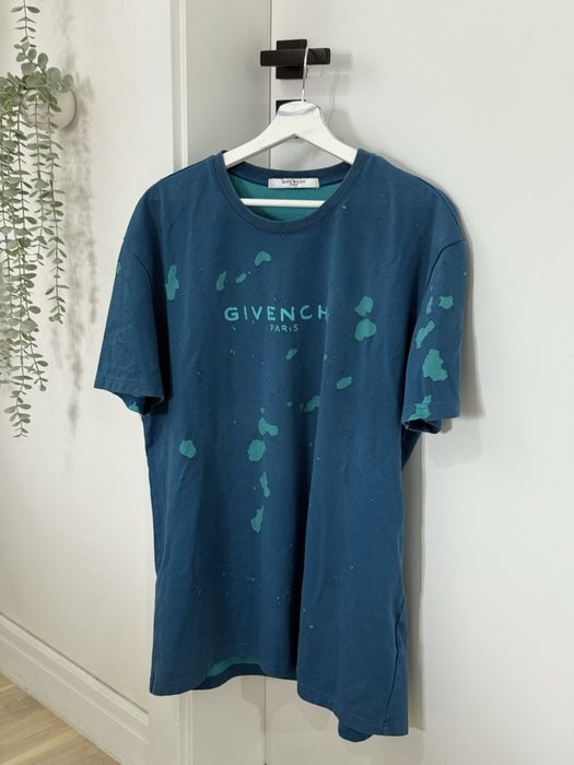 Tricou Givenchy Distressed Albastru / XL
