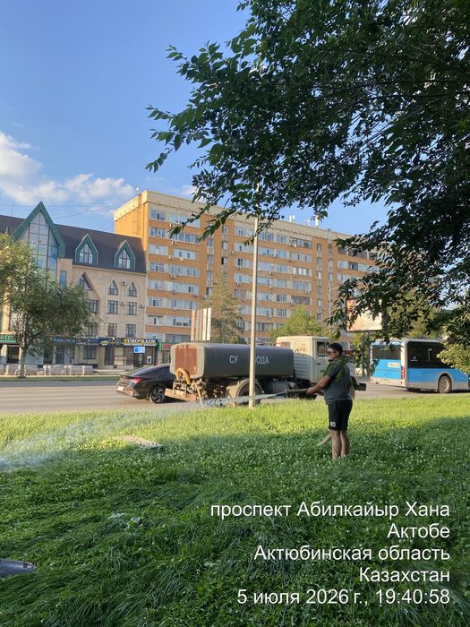 Водовоз полив стройка услуга водовоз