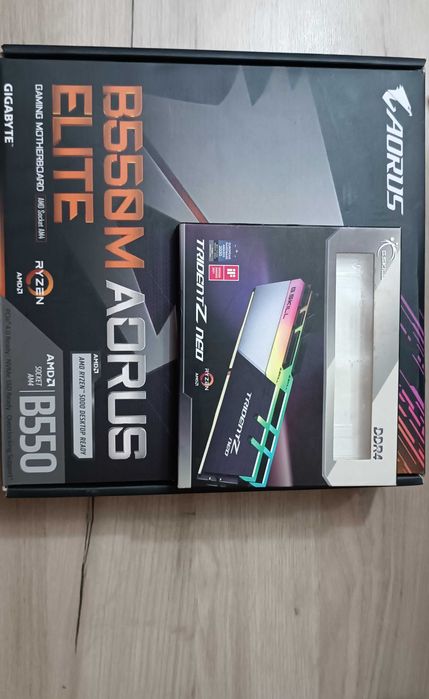Комплект Gigabyte B550M AORUS ELITE+Ryzen 5 5600G+32Gb