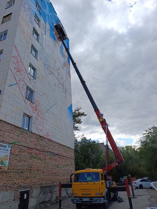 Услуги автовышки 32 метра.