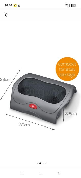Aparat de masaj Shiatsu, Sanitas SFM34