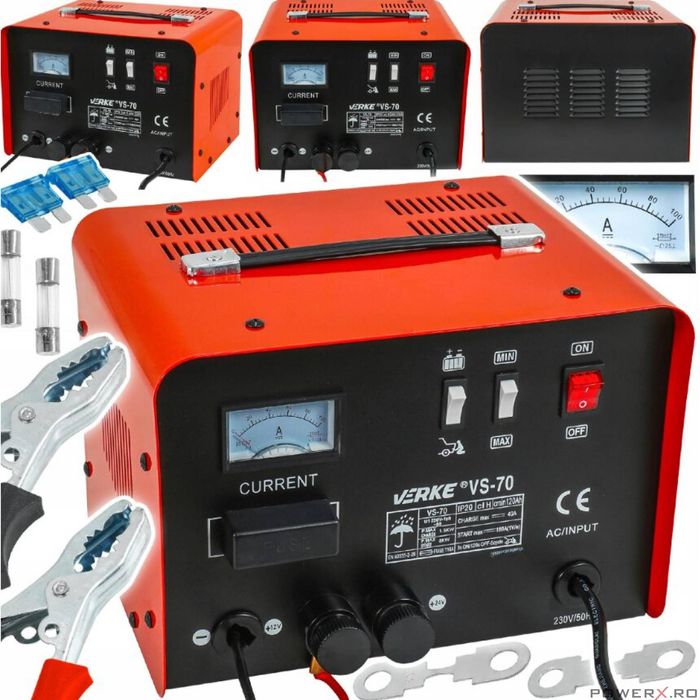 Redresor, incarcator auto, robot pornire, pentru baterii 12-24V, 180