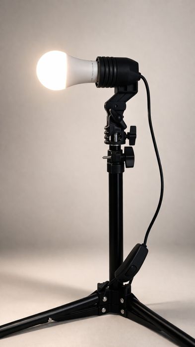 Мини штатив + патрон е27