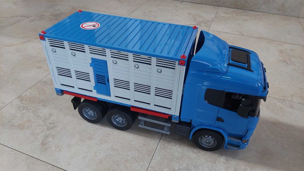 Camion mare Scania, Bruder 52cm, superb