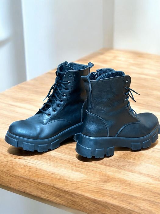 Cizme damă de iarnă din piele artificială