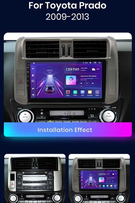Мултимедия Toyota Land Cruiser Prado 150 Навигация Android 2DIN плеър