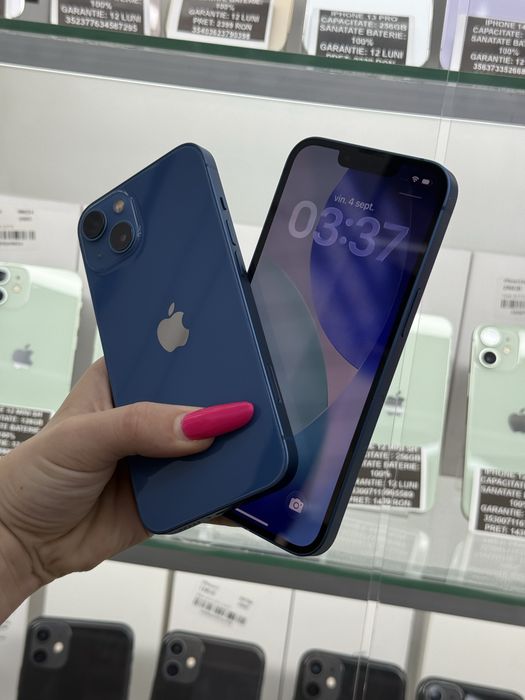 Humor GSM oferă spre vânzare / iPhone 13 / 256 GB / Blue/ Baterie 100% / Garanție 12 luni / Rate