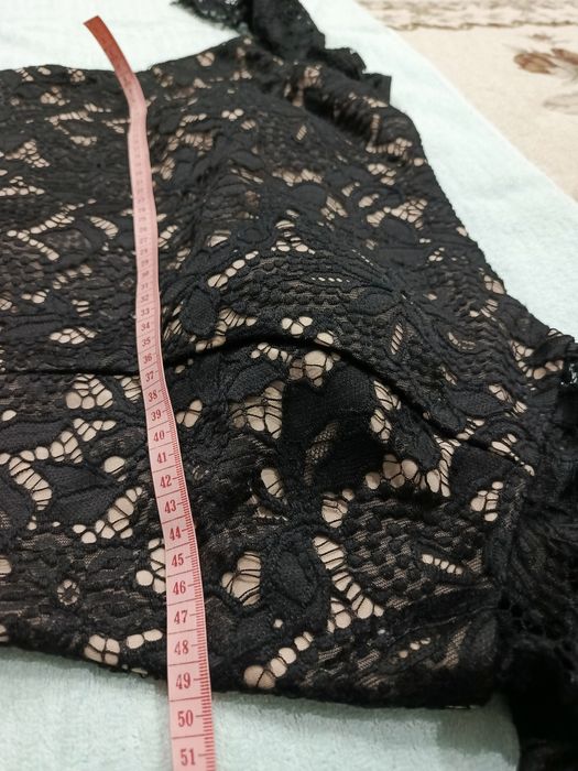 Ажурное,Вечернее,черное платье  46-48 размер