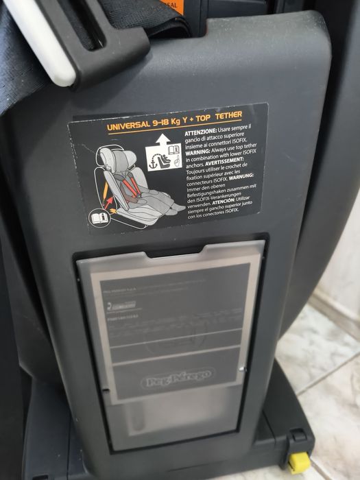 Scaun auto ISOFIX Peg Perego Viaggio 1-2-3 Via Wonder Grey, 9-36 kg, Gri