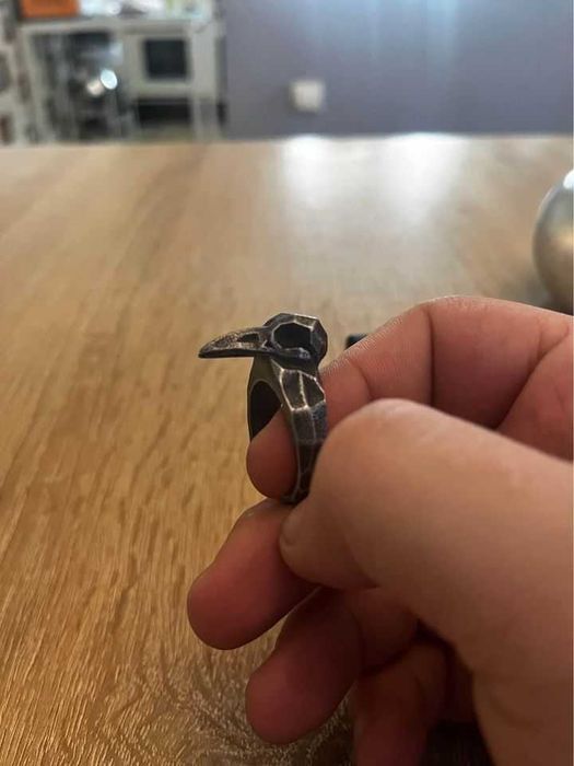 Inel Lup Inel Craniu Inel Raven