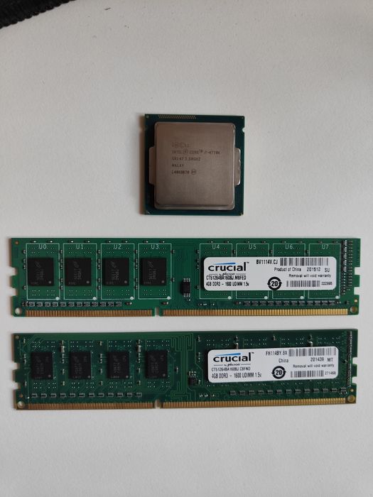 Procesor i7 4770K + 8GB DDR3