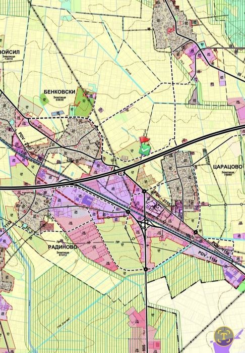 Промишлен парцел 20 декара сменен статут до магистрала Тракия