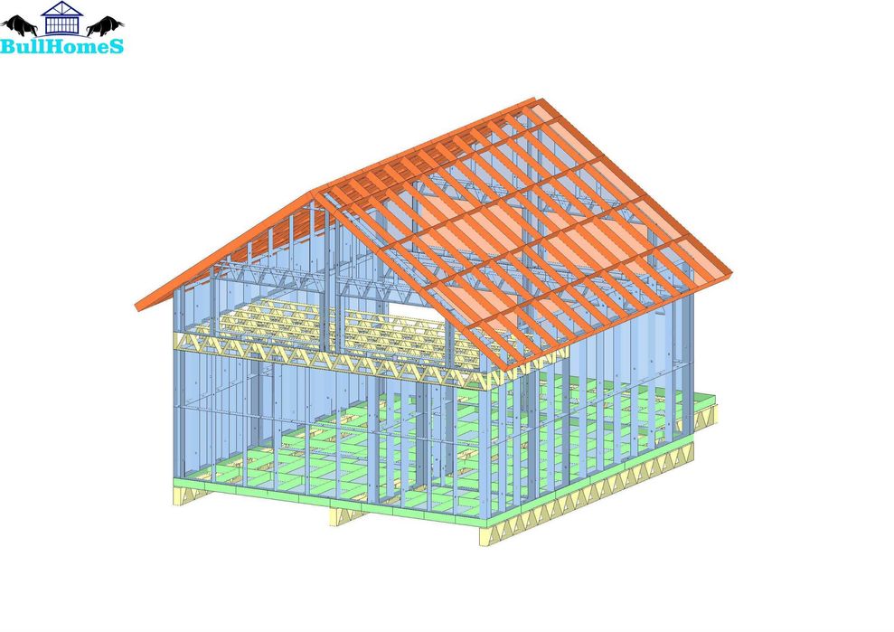 Къща,Бунгало,Преместваема къща,Сглобяеми къщи,Модулни,Жилищни-42м2