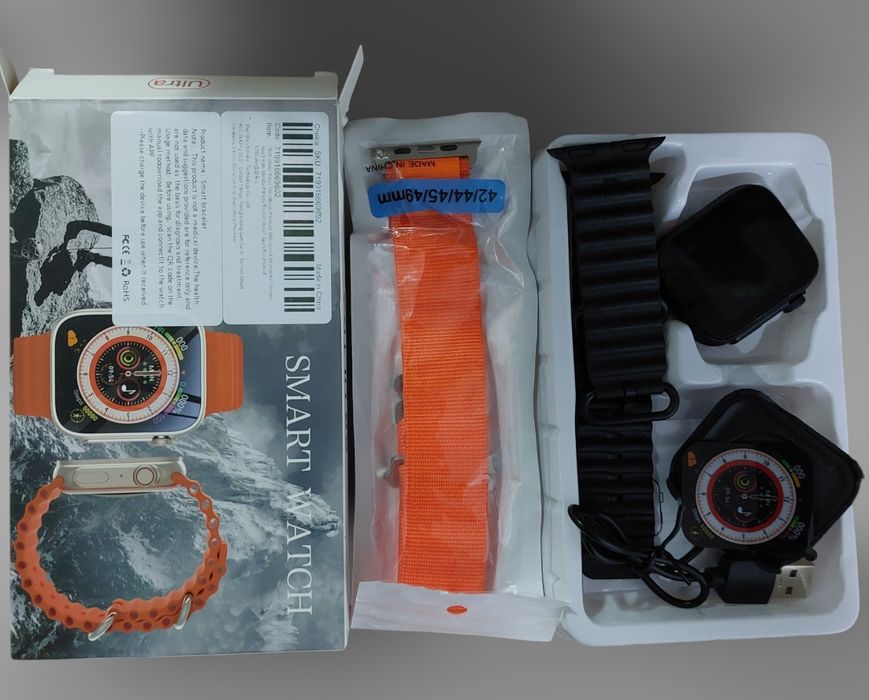 Smart Watch S8 Ultra /с 2 каишки/мониторинг на здраве, блутуут разгово