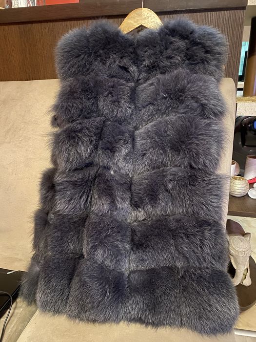 Зимен елек тъмно сив